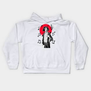 Baritone Tenor opera singer releases his voice in a classical concert Kids Hoodie